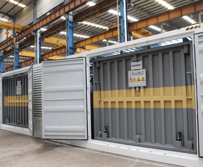 4 พาเลท R404A  Compressor Flower Vacuum Cooler 72KW 1