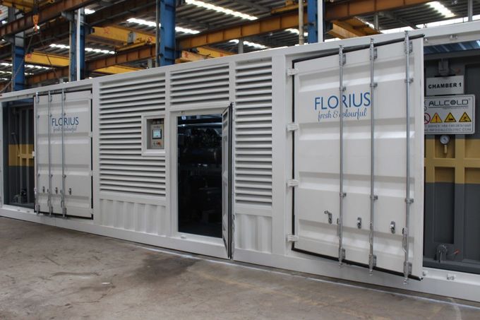 4 พาเลท R404A  Compressor Flower Vacuum Cooler 72KW 0