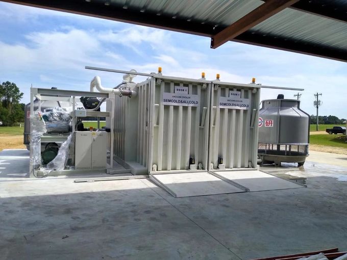Compressor Lettuce Vacuum Cooler 121kw R404A Refrigerant 0